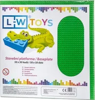 L-W Toys LW2021 velká podložka na stavění 50 x 50 bodů zelená