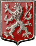 Odznak Český lev erb jehla červený