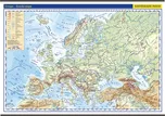 Evropa školní fyzická nástěnná mapa 136…