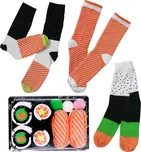 Veselé ponožky 3 páry Sushi set uni