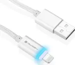 Gogen USB/Lightning oplétaný stříbrný 1…