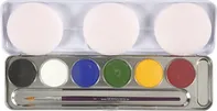 Eulenspiegel Barvy na obličej Sada 6 barev kůže v kovové paletě