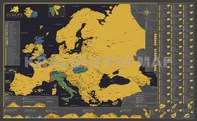 68Travel Stírací mapa Evropy 84 x 59 cm