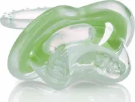 NUBY Kousátko silikonové ve tvaru dudlíku zelené 0 m+