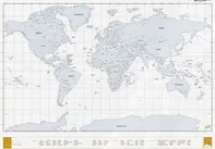 Luckies Stírací mapa světa Clear Edition 85 x 59,4 cm
