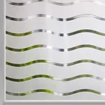 Okenní fólie bílé vlnky 100 x 60 cm