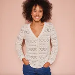 Blancheporte Ažurový svetr na knoflíčky…