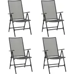 vidaXL Skládací židle se síťovinou 4 ks…