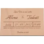 ČistéDřevo CZ427 dřevěná svatební…