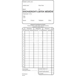 Asopol 080300 docházkový lístek 90 x…