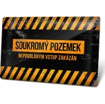 Plechová cedulka Soukromý pozemek -…