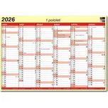 BOBO Lístkový kalendář A5 2026