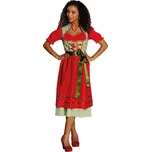 Rubie's Kostým Dirndl červený/zelený