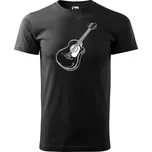 Sablio Tričko s potiskem Kytara černé