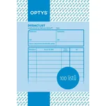 Optys 1045 dodací list A6 100 listů