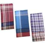 Etex M27 pánský kapesník tmavý 6 ks mix…