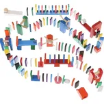 Kruzzel 22914 dřevěné barevné domino…