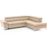 Rozkládací kožená rohová sedací…