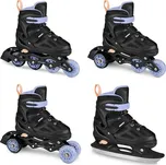 Spokey Quattro 4v1 K9434 černé/fialové