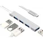 Interlook Rozbočovač USB-C na 4x USB-A