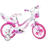 Dino Bikes Flappy 14" růžové/bílé