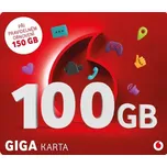Vodafone Předplacená e-SIM karta 100 GB