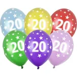 PartyDeco Latexový balonek číslo 20 30…