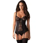 Obsessive Heartina Corset černý S/M