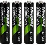 Maxday Dobíjecí baterie 2800 mAh AAA 4…