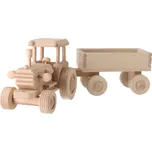 ČistéDřevo Dřevěný traktor s vlečkou…