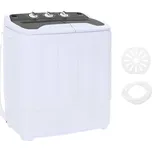 vidaXL Mini pračka s dvojitým bubnem…