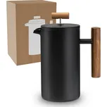Lambda Coffee French Press černý/dřevo
