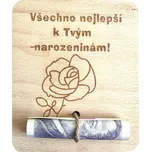 Barcanox Dřevěná dárková karta na…
