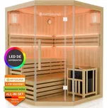 Juskys Rohová finská sauna s LED…