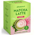 Allnature Matcha latte jahoda 10x 20 g