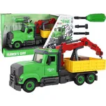 LEAN Toys 15916 Sklápěčka s jeřábem