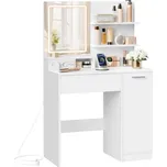 VASAGLE Kaylin 80 x 40 x 132,5 cm bílý