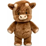 Běhající plyšová Highland kráva 45 cm
