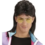 Widmann Mullet paruka s brýlemi černá