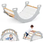 Costway Montessori dřevěná houpačka s…