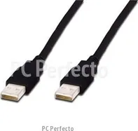 DIGITUS USB A/samec na A/samec, 2x stíněný, 3m (AK-300100-030-S)