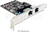 DeLock PCI Express 2x Gigabit LAN +low…