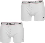 Lonsdale 2 Pack Boxers Mens White