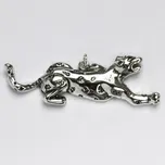 Stříbrný přívěsek s patinou, jaguar,…