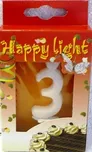 Happy Light Dortová svíčka "3"