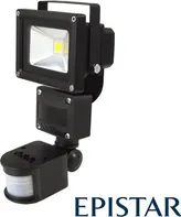 EPISTAR LED reflektor venkovní s PIR 10 W/800 lm MCOB AC 230 V černý