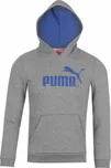 Puma dětská mikina s kapucí, šedá