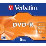 Verbatim DVD-R 5ks 4.7GB 16x