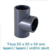 T – Kus 45° PVC 50x50x50 mm lepení/lepení 