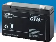 Olověný akumulátor CT 6-12 (6V/12Ah - Faston 187) SLA baterie